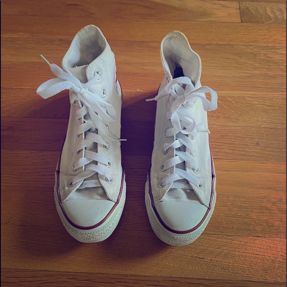 Converse White High Tops
